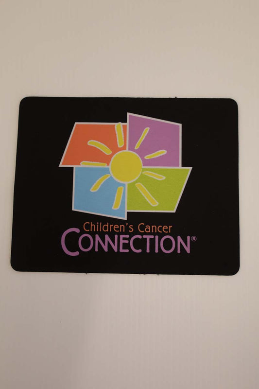 photo of black mousepad with colored ccc logo