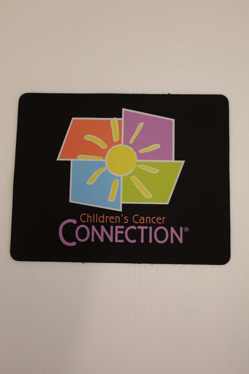 photo of black mousepad with colored ccc logo
