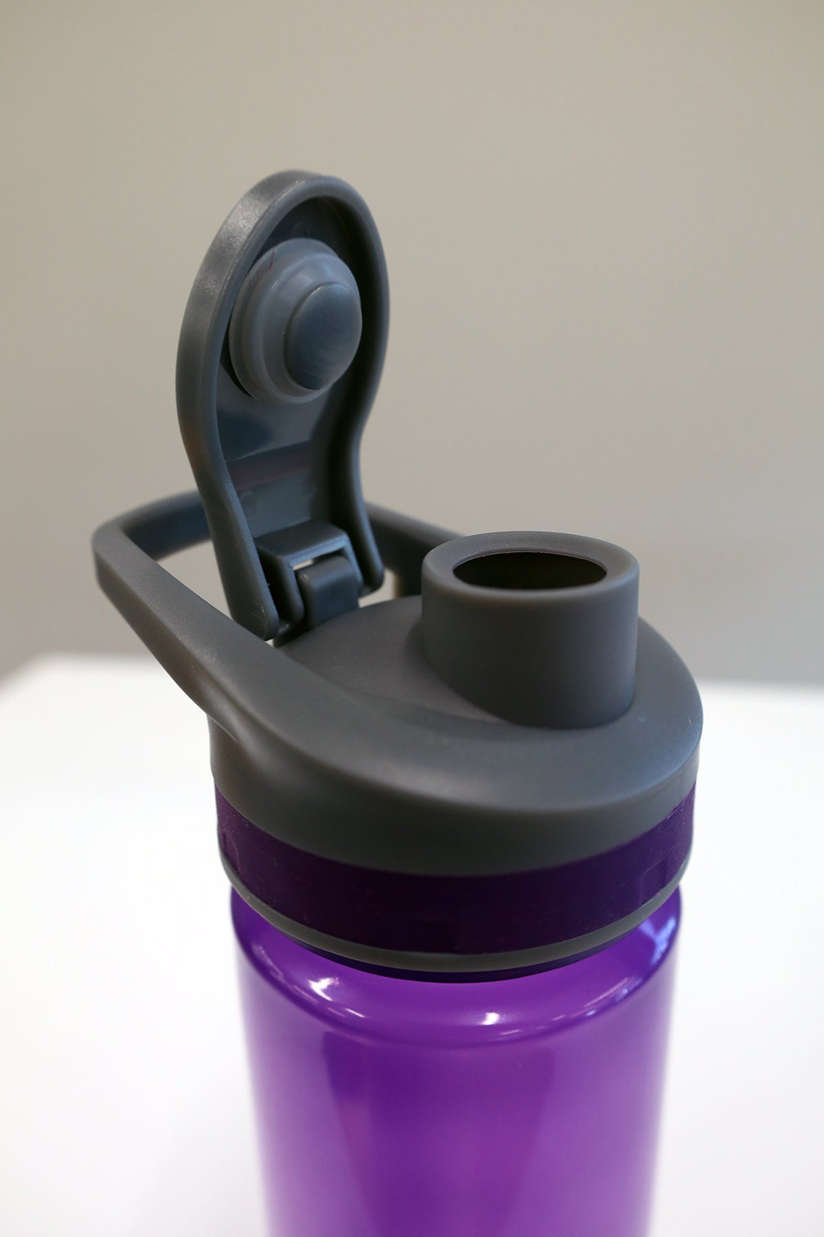Purple Plastic Water Bottle